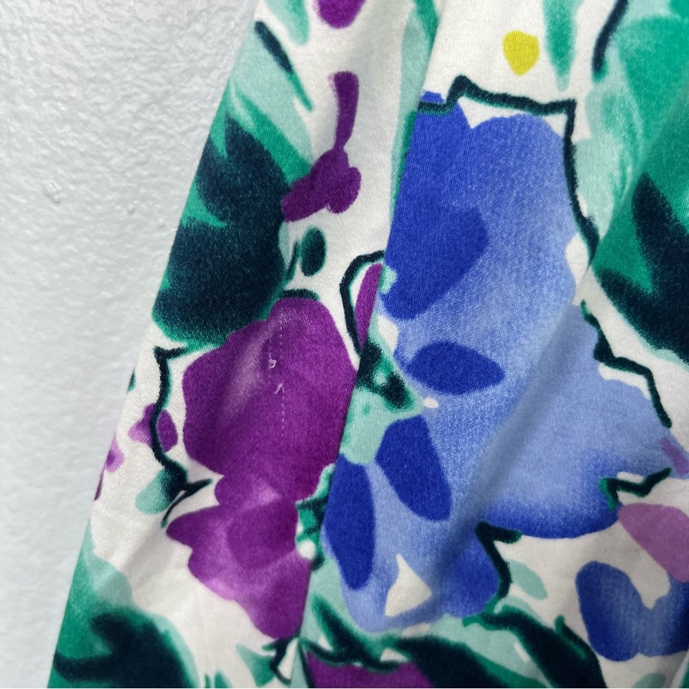 Maurices Dress Women’s 9/10 Purple Blue Floral Sleeveless V Neck Mini Summer - Picture 7 of 13